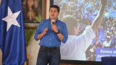 Juan Orlando Hernández, candidato del Partido Nacional.