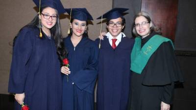 Gabriela Borjas, Elissa Lindo, Eduardo Hernández y Alba Luz Zelaya.