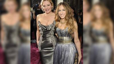 Kim Cattrall y Sarah Jessica en una foto de archivo.