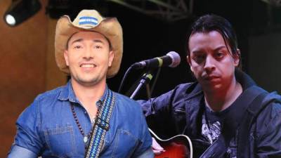 Collage de fotos de los cantantes Polache (i) y Nilo Espinal (d).