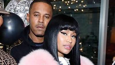 Nicki Minaj y su novio Kenneth 'Zoo' Pett (i).