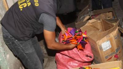 Hubo decomiso en Tegucigalpa.