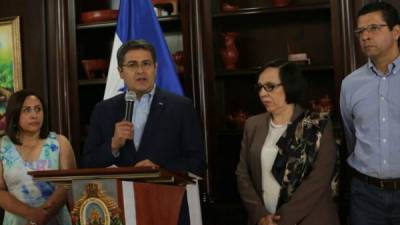 Comparecencia del presidente Juan Orlando Hernández.