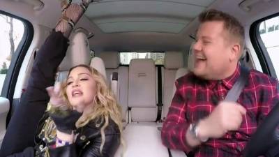 Madonna y James Corden.