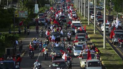 Imagen de referencia de campaña política en Honduras.