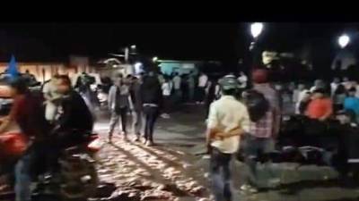 El hecho desató miedo entre la población de Corquín, Copán.