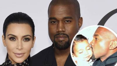Kim Kardashian junto a su marido Kanye West.