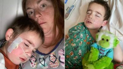 Lincoln, de cuatro años de edad, estuvo al borde de la muerte por coronavirus./Twitter.