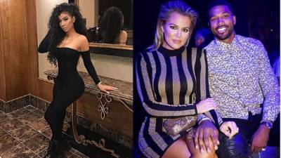 La mujer fue identificada como la misma que aparece besando a Tristan Thompson en un video reciente.