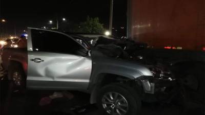 El accidente de tránsito se suscitó cerca del desvío de Mateo, en el distrito central.