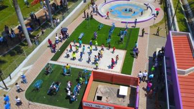 El mandatario Hernández inauguró el proyecto.