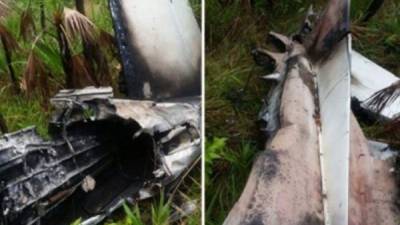 La avioneta fue quemada luego de que se bajara la droga.