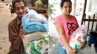 La Anavih entregó bolsas de ayuda (canasta básica) a nivel nacional a familias hondureñas.