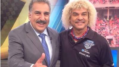 Fernando Fiore y Carlos 'El Pibe' Valderrama.