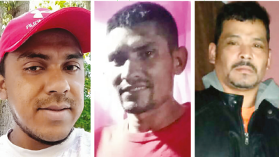 Las víctimas son Cristhian Eduardo Ordóñez Barrientos, José Alcides Vigil y Daniel Miranda Villeda. Los cuerpos fueron llevados a la morgue de la capital.