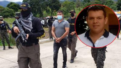 Óscar Fernando Santos Tobar siendo arrestado en El Paraíso, Copán.