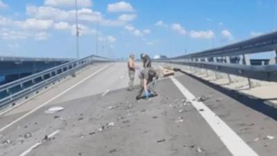 Fotografía muestra el ataque de este lunes en Crimea, región que Rusia anexionó en 2014.