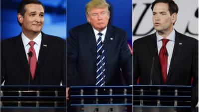 Ted Cruz, Donald Trump y Marco Rubio son las grandes propuestas del Partido Republicano para las generales.