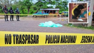 Frente a otras personas que circulaban por la zona y en pequeños negocios, le quitaron la vida de manera violenta al hombre de 43 años de edad. Foto: Villavisión TV