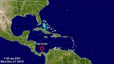 Imagen del fenómeno tomada del Centro Nacional de Huracanes.