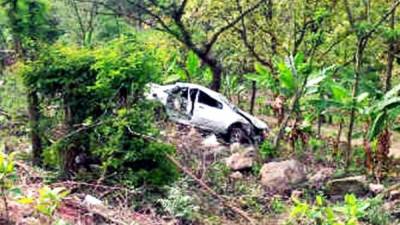 El accidente ocurrió en el kilómetro 18 de la carretera hacia Danlí.
