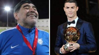 Diego Maradona se burló de Cristiano Ronaldo quien dijo que era el mejor futbolista de la historia.