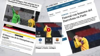 El Barcelona quedó eliminado en octavos de final (2-5) ante un prodigioso PSG que contó con la actuación pletórica del costarricense Keylor Navas.