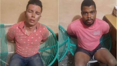 Los sujetos fueron identificados como Cristian Rios y Edwin López.