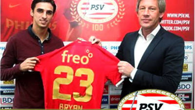 La web oficial del PSV publicó el fichaje del costarricense Bryan Ruiz.