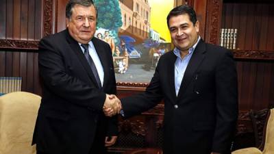 Este martes el representante ruso se reunió con el mandatario hondureño.