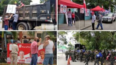 Disintas rutas y recorridos de las maletas electorales desde Tegucigalpa han llegado a los 18 departamentos de Honduras.