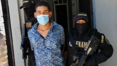 Agentes de la FNAMP lograron capturar al sospechoso en un sector de Choloma.