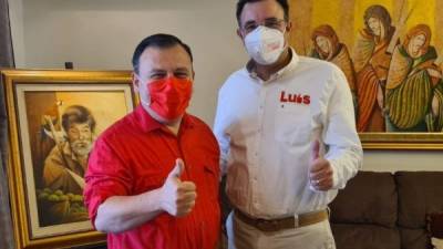 Darío Banegas y Luis Zelaya, precandidatos del Partido Liberal de Honduras a la presidencia. Foto: Redes sociales de Darío Banegas