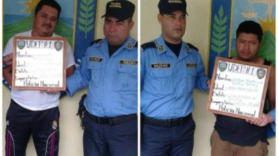 Los dos hombres fueron remitidos a la fiscalía de turno de La Ceiba.
