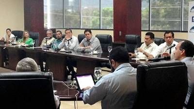 La directiva de la CCIC recibió a los diputados por Cortés este lunes en San Pedro Sula.