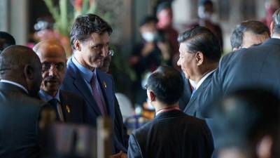 El mandatario chino, Xi Jinping, expresó su enojo ante el primer ministro canadiense, Justin Trudeau, frente a la prensa.