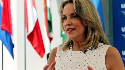 La embajadora colombiana en las Naciones Unidas reclamó a Unicef por el meme ofensivo de la actriz holandesa.