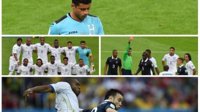 Los cinco momentos del partido de Honduras contra Francia.