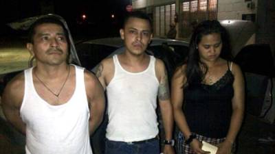 Los supuestos pandilleros fueron detenidos en Cofradía el sábado.