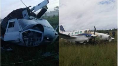 El helicóptero de las FFAA se estrelló cuando seguía la aeronave que supuestamente traía droga.