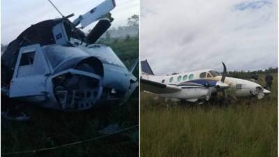 El helicóptero de las FFAA se estrelló cuando seguía la aeronave que supuestamente traía droga.