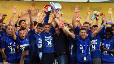 El Motagua conquistó el título de campeón del Torneo Apertura 2016-2017 de la Liga Nacional de Honduras.