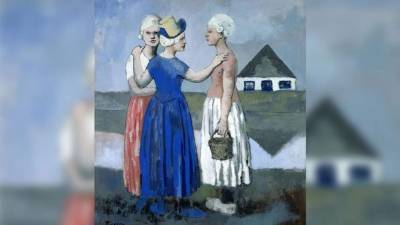magen facilitada por el Museo De Alkmaar de la obra 'Las tres holandesas', de Pablo Picasso (1905), que forma parte de la exposición 'Picasso en Holanda' que reúne las obras que el genio malagueño pintó durante unas vacaciones que pasó en este país cuando tenía 23 años. EFE