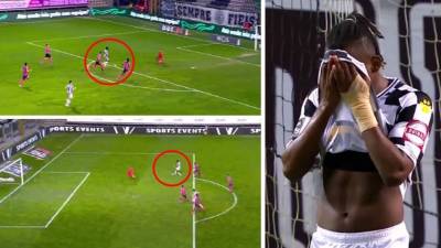 Alberth Elis erró oportunidades claras de gol contra el Moreirense.