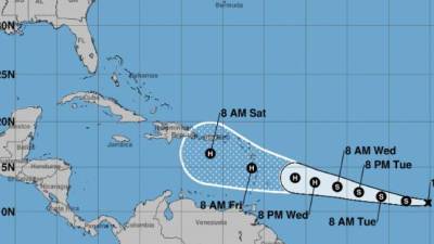 La tercera depresión tropical en el Atlántico en la actual temporada de huracanes amenaza las Antillas Menores.
