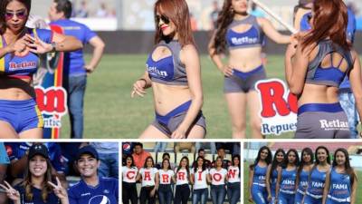 Las bellas mujeres se hicieron sentir en la séptima jornada del Torneo Clausura 2018 de la Liga Nacional del fútbol hondureño.