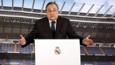 Florentino Pérez, presidente del Real Madrid, cargó contra los árbitros.