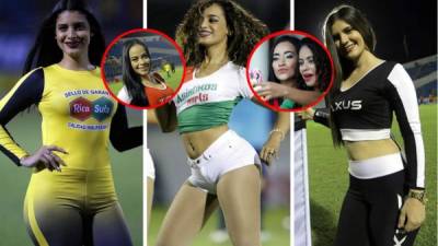 La sexta jornada del Torneo Clausura 2018 de la Liga Nacional ha estado adornada por bellas mujeres en los estadios del fútbol hondureño.