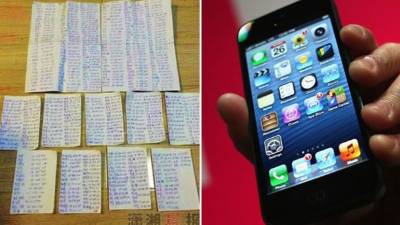 El smartphone robado tenía casi 1.000 contactos grabados.