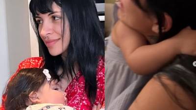 Cazzu abraza con mucho amor a su pequeña.